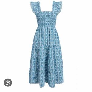 Hill House Blue and White Floral Dress